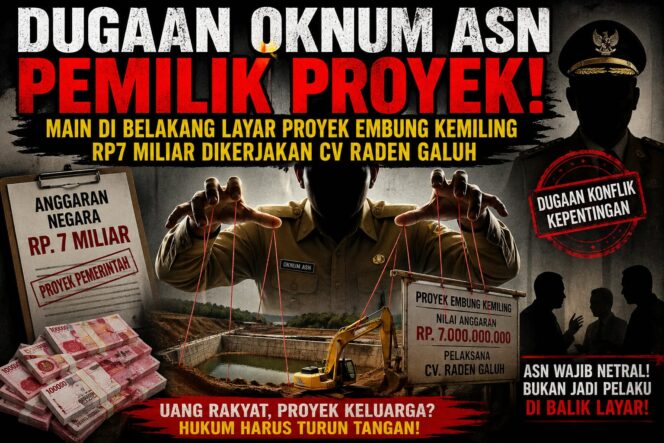 
					Dugaan Oknum ASN Jadi “Pemilik Bayangan” Proyek Embung Rp7 Miliar di Kemiling, Main di Balik Layar?